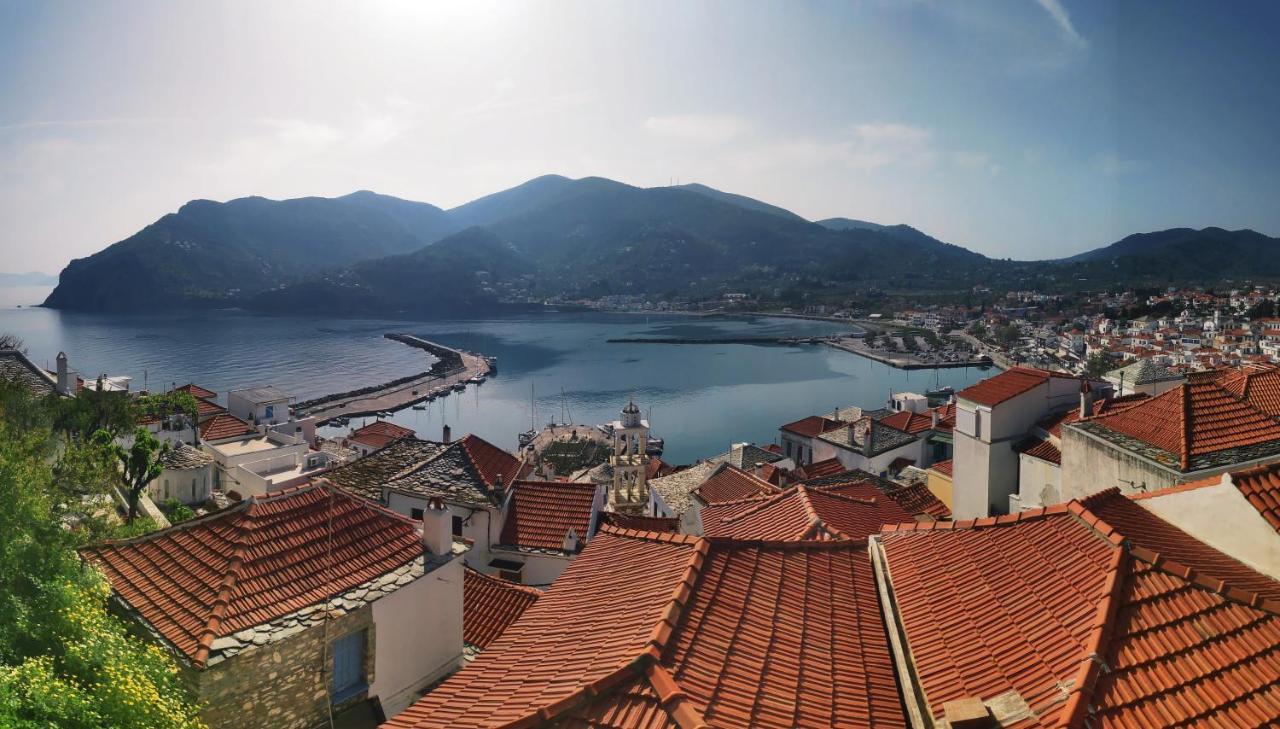 Kastro House Villa Skopelos Town Bagian luar foto